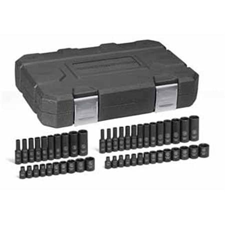 Gearwrench GearWrench 84902 48 Pc. Impact SAE - METRIC Standard and Deep Socket Set 0.25 in. Drive KDT-84902